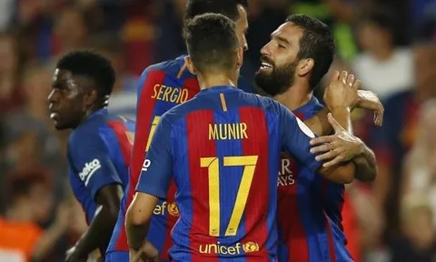 Thắng dễ Sevilla, Barcelona giành Siêu cúp Tây Ban Nha