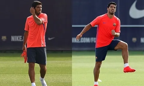 Suarez trở lại Barcelona hướng đến International Champions Cup và lương mới