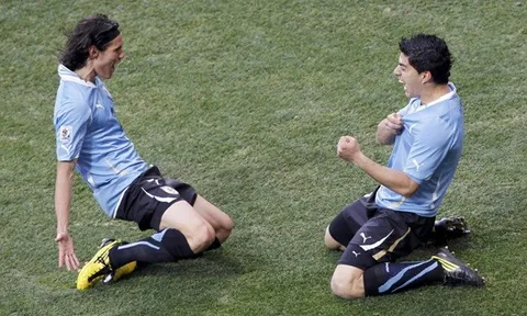 Suarez – Cavani: Pháo hai nòng của Uruguay