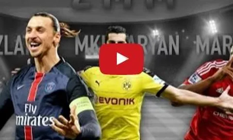 Sức hủy diệt của bộ 3 Zlatan - Mkhitaryan - Martial
