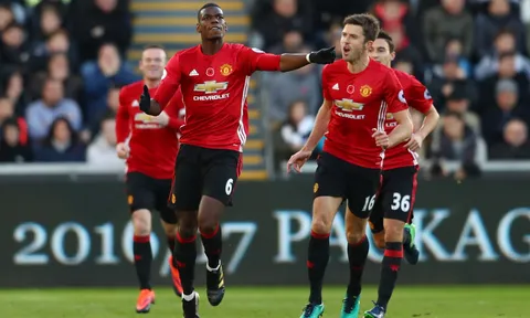 Swansea 1-3 Man Utd (vòng 11 Premier League)