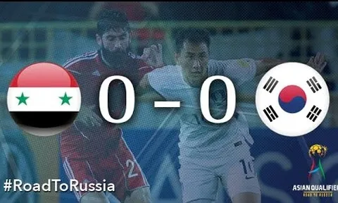 Syria 0-0 Hàn Quốc (Vòng loại thứ ba World Cup 2018)