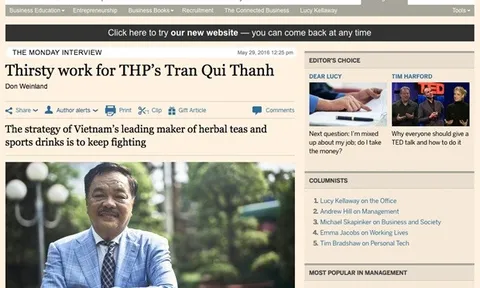 Financial Times thực hiện phóng sự đặc biệt về cuộc đời "vua trà Việt Nam"