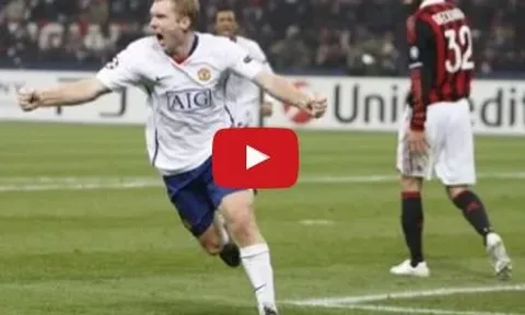Thắng lợi 3-2 của Man United trước AC Milan ở Champions League 2009/10