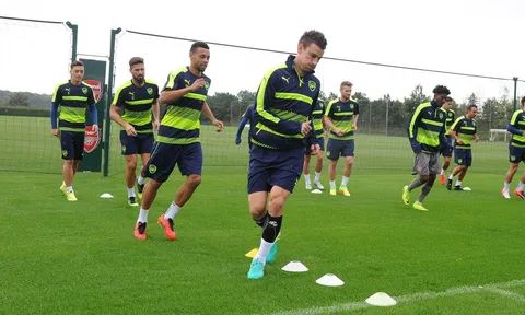 Tình hình lực lượng Arsenal: Koscielny ổn, Ramsey vẫn chưa trở lại