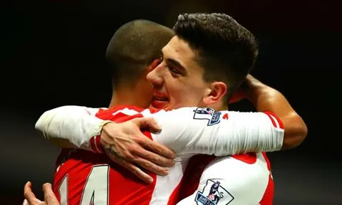 Tốc độ kinh hoàng của Theo Walcott và Hector Bellerin