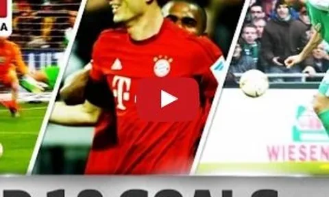 Top 10 bàn thắng đẹp nhất Bundesliga 2015/16