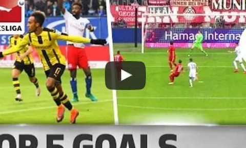 Top 5 bàn thắng đẹp nhất vòng 10 Bundesliga