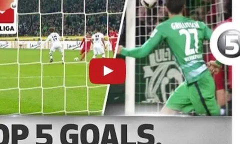 Top 5 bàn thắng đẹp nhất vòng 11 Bundesliga