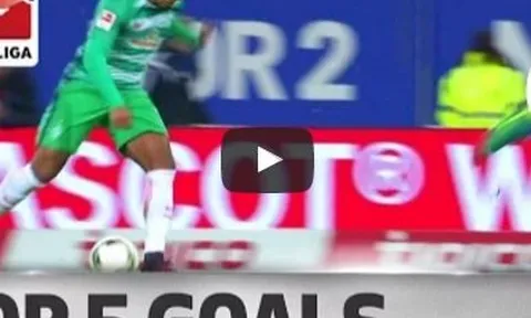 Top 5 bàn thắng đẹp nhất vòng 12 Bundesliga