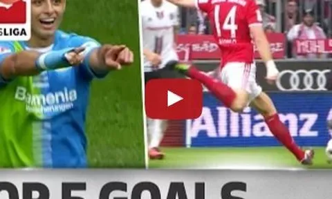 Top 5 bàn thắng đẹp nhất vòng 3 Bundesliga