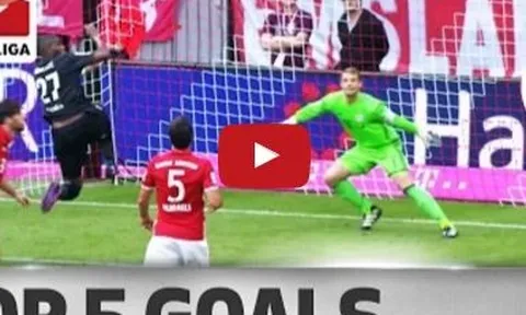 Top 5 bàn thắng đẹp nhất vòng 6 Bundesliga
