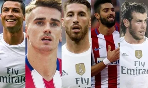 Top 5 cầu thủ quyết định kết quả trận derby Madrid: Atletico 'cẩn trọng' với Ramos
