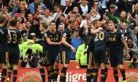 Thắng đậm Stoke, Tottenham tự tin chiến đấu tại Champions League