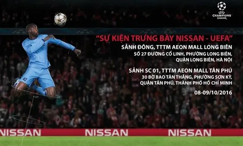 Trải nghiệm mẫu Crossover cao cấp X-Trail trong sự kiện Nissan-UEFA