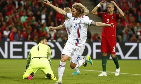 TRỰC TIẾP Bồ Đào Nha 1-1 Iceland: Iceland san bằng tỷ số