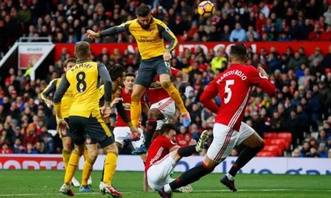 TRỰC TIẾP Man Utd 1-1 Arsenal: Giroud cứu nguy cho Pháo thủ (KT)
