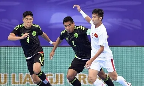 Tuyển Futsal Việt Nam ngược dòng thắng nghẹt thở trước Mexico