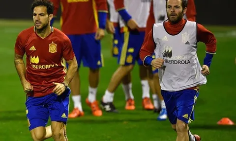Tuyển TBN triệu tập: Vắng Fabregas, Mata