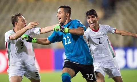 U16 Iran 1-1 (6-5p) U16 Triều Tiên (Bán kết U16 châu Á 2016)