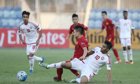 U19 Việt Nam tạm dẫn đầu bảng sau trận hòa UAE