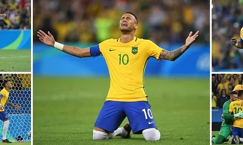 Usain Bolt góp mặt, Neymar khóc như mưa trong ngày làm nên lịch sử cùng Brazil