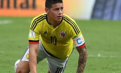 Vận rủi chưa buông tha James Rodriguez
