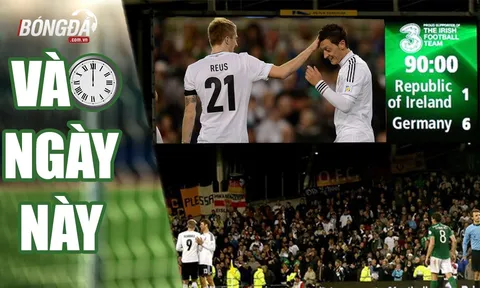 Vào ngày này 12-10, Xe tăng Đức "nghiền nát" lịch sử bóng đá Ireland