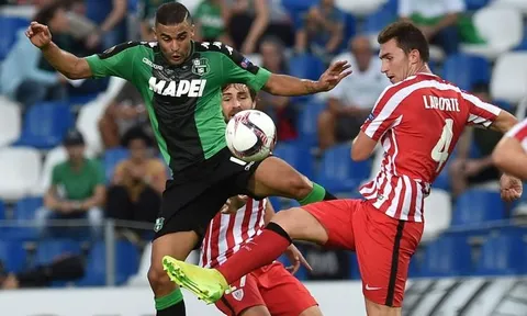 Video: Athletic Bilbao 3-2 Sassuolo (Lượt 5, bảng F Europa League 2016/17)