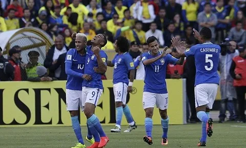 Vòng loại World Cup 2018: Brazil thắng đậm Ecuador nhờ cú đúp của Gabriel Jesus