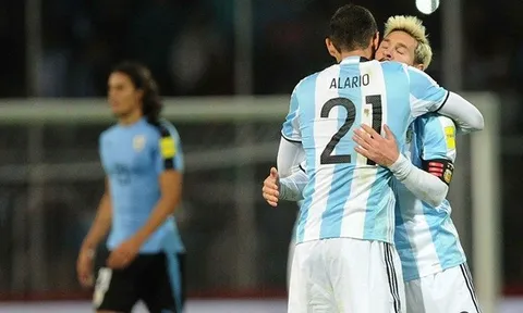Vòng loại World Cup 2018: Messi tái xuất, Argentina thắng tối thiểu Uruguay