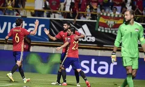 Vòng loại World Cup 2018: Tây Ban Nha 8-0 Liechtenstein
