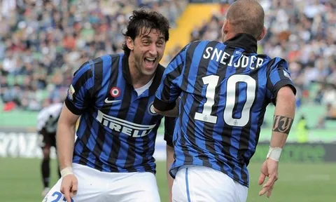 Wesley Sneijder & Diego Millito: Song sát một thời của Inter Milan