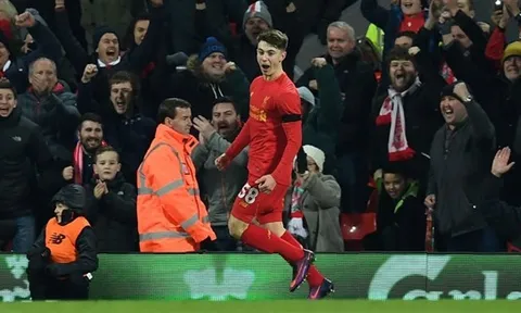 Woodburn và những cầu thủ trẻ nhất từng ghi bàn cho Liverpool