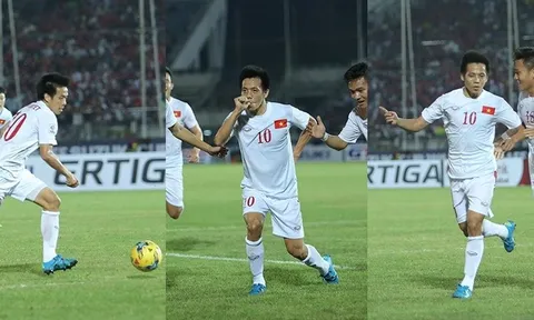 "Xé lưới" Myanmar, Văn Quyết ăn mừng như Raul Gonzalez