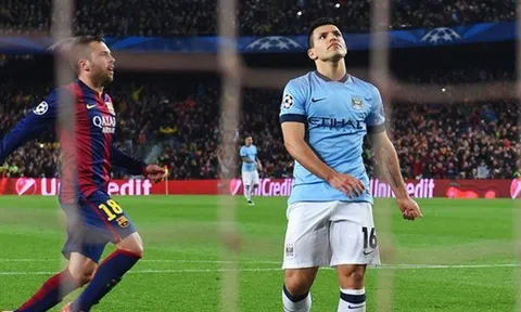 Xem lại màn trình diễn của Aguero vs Barcelona mùa 2014/2015