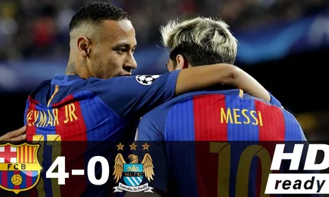 Xem Neymar làm khổ hàng phòng ngự Man City