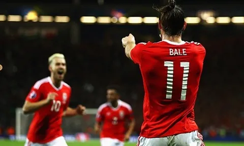 Song sát Bale-Ramsey nổ súng, xứ Wales đè bẹp 'gấu Nga'
