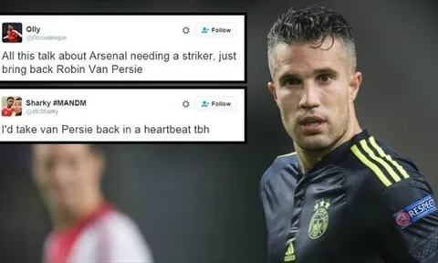 Fan kêu gọi HLV Wenger đưa Van Persie trở lại Arsenal