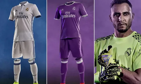 Real chính thức ra mắt áo đấu mùa 2016/17