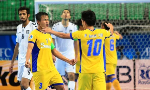 Sanna Khánh Hòa đánh bại đội vô địch futsal Qatar