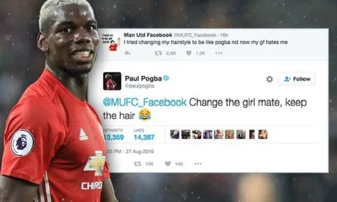 Pogba: "Bạn gái có thể bỏ nhưng kiểu tóc thì không"