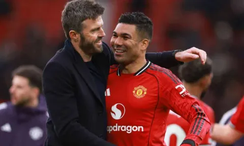 Casemiro khẳng định Carrick xứng đáng làm HLV trưởng Man Utd