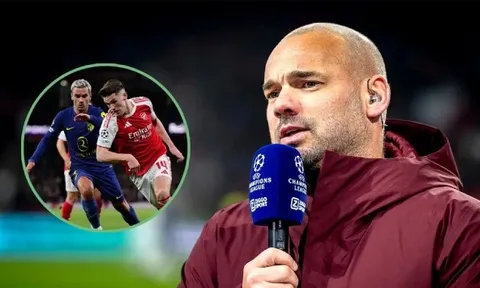 Sau 35 phút, Sneijder muốn UEFA hủy ngang trận Arsenal - Atletico
