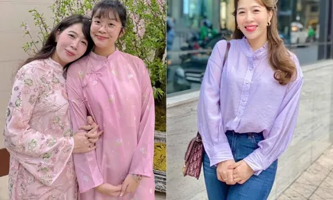 MC Đài truyền hình Việt Nam 25 tuổi bế bụng bầu lên sóng VTV3, qua một lần sinh nở nhìn trẻ như bạn học của con