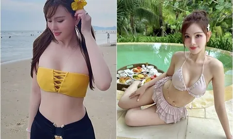 Nữ ca sĩ 42 tuổi trắng đẹp nuột nà, diện bikini siêu quyến rũ được chồng kém 10 tuổi nói lời ngọt lịm