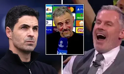 Enrique xúi Carragher mời Arteta đi tiệc trước chung kết C1
