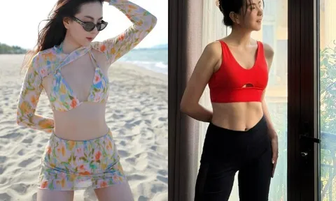 "MC đẹp nhất VTV" khoe cơ bụng số 11 cực phẩm trong lâu đài ở Bắc Ninh, U40 trẻ xinh được chồng thiếu gia cưng chiều