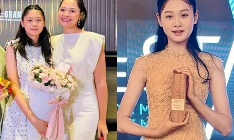 Ái nữ lai Trung Quốc nhà Hương Giang được vinh danh tại trường quốc tế, từ nhỏ đã có điều kiện đi máy bay hơn 50 lần