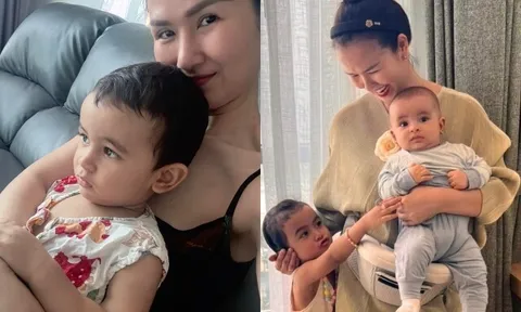 Võ Hạ Trâm như bị bóp nghẹt lồng ngực vì chuyện thương tâm của 2 đứa trẻ, xót xa đăng ảnh ôm con gái lai Ấn